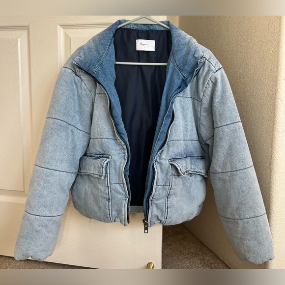 Luciana denim puffer jacket (size medium) - Picture 3 of 5